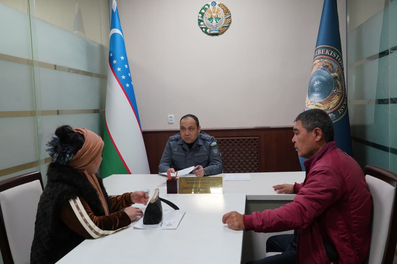 Ichki ishlar vazirligi va hududiy organlari tomonidan oʻtkazilgan sayyor qabullar